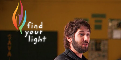 Find Your Light logo and Josh Groban